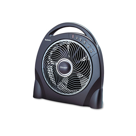 Holmes 12" Oscillating Floor Fan w/Remote, Breeze Modes, 8hr Timer HAPF624RUC